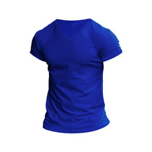 Load image into Gallery viewer, 7 Colors - Men&#39;s Outdoor Solid Color V-Neck T-Shirt Casual - Sizes S-3XL Ti Amo I love you
