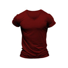 Load image into Gallery viewer, 7 Colors - Men&#39;s Outdoor Solid Color V-Neck T-Shirt Casual - Sizes S-3XL Ti Amo I love you
