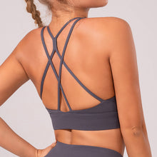 Load image into Gallery viewer, 7 Colors: Womens - Running / Yoga Vest with Strappy Back Ti Amo I love you
