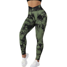 Load image into Gallery viewer, 7 Colors - Womens - Seamless Tie Dye Yoga Pants - Push Up Sport Fitness / Running / Gym Leggings Ti Amo I love you
