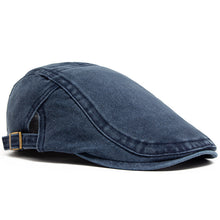 Load image into Gallery viewer, Retro Washed Beret Denim Hat
