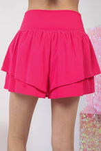 Load image into Gallery viewer, VERY J V-Shaped High Waist Layered Active Shorts
