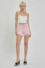 Load image into Gallery viewer, RISEN High Rise Distressed Denim Shorts
