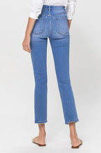 Load image into Gallery viewer, High Rise Stretch Crop Slim Straight Jeans
