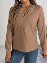 Load image into Gallery viewer, V-Neck Long Sleeve Blouse
