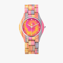 Load image into Gallery viewer, Ti Amo I love you - Exclusive Brand  - Camouflage Wooden Watch - Grey &amp; Pink
