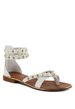 Load image into Gallery viewer, Emmeth Studs Embellished Flat Sandals
