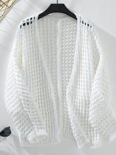 Load image into Gallery viewer, Openwork Open Front Long Sleeve Cardigan
