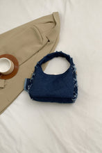 Load image into Gallery viewer, Raw Edge Denim Handbag with Pouch
