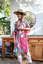 Load image into Gallery viewer, Boho Floral Patchwork Kimono
