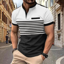 Load image into Gallery viewer, Mens V-neck Button Henley Shirt
