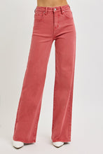 Load image into Gallery viewer, RISEN Full Size High Rise Tummy Control Wide Leg Jeans
