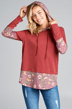 Load image into Gallery viewer, French Terry Mix Match Hoodie Shirt Sytle Top
