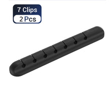Load image into Gallery viewer, Silicone USB Cable Winder Desktop Cable Organizer Management Multipurpose Clips Cables Protector For Wired Headphones
