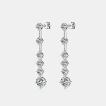 Load image into Gallery viewer, 4 Carat Moissanite 925 Sterling Silver Earrings
