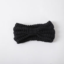 Load image into Gallery viewer, Knitted Bow Winter Head Band
