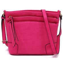 Load image into Gallery viewer, Fashion Multi Zip Pocket Crossbody Bag
