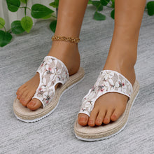 Load image into Gallery viewer, Flower Toe Post Flat Sandals
