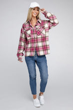 Load image into Gallery viewer, Plaid Front Pocket Shacket
