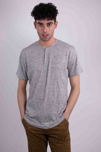 Load image into Gallery viewer, Short Sleeves Henley T-shirt
