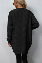 Load image into Gallery viewer, Open Front Waffle Sweater Cardigan
