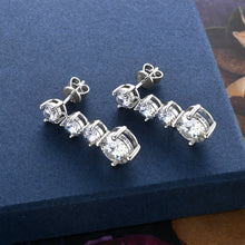 Load image into Gallery viewer, 4 Carat Moissanite 925 Sterling Silver Earrings
