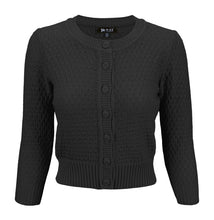Load image into Gallery viewer, Cute Pattern Cropped Cardigan Sweater  3/4 Sleeve
