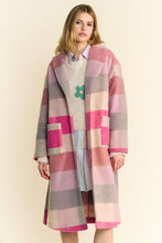 Load image into Gallery viewer, Davi &amp; Dani Tied Color Block Collared Neck Coat
