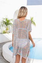 Load image into Gallery viewer, Openwork Slit V-Neck Cover Up
