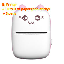 Load image into Gallery viewer, Mini Printer Portable Mini Bluetooth WiFi New Wrong Printer Mobile Phone Photo Title Note Hot Print Pocket Student Error Label Printer
