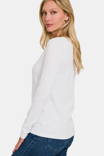 Load image into Gallery viewer, Zenana Full Size V-Neck Long Sleeve T-Shirt
