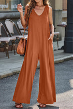 Load image into Gallery viewer, Full Size V-Neck Wide Strap Jumpsuit
