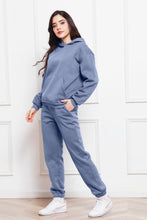 Load image into Gallery viewer, Drop Shoulder Long Sleeve Hoodie and Pants Set
