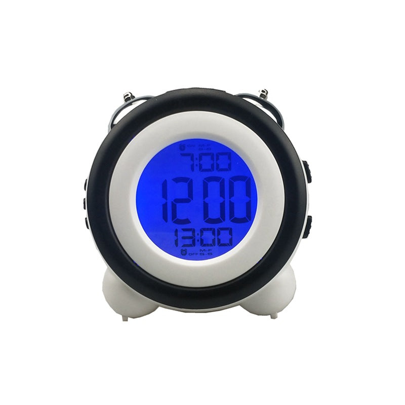 8 Colors - Creative LED alarm Electronic Clock - Double Bell Ti Amo I love you