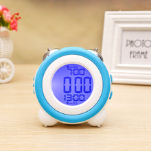 Load image into Gallery viewer, 8 Colors - Creative LED alarm Electronic Clock - Double Bell Ti Amo I love you
