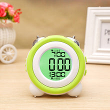 Load image into Gallery viewer, 8 Colors - Creative LED alarm Electronic Clock - Double Bell Ti Amo I love you
