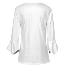 Load image into Gallery viewer, 8 Colors - Women&#39;s Ruffled Petal Sleeve Top - Solid Color Ti Amo I love you
