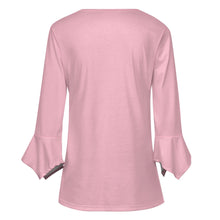 Load image into Gallery viewer, 8 Colors - Women&#39;s Ruffled Petal Sleeve Top - Solid Color Ti Amo I love you
