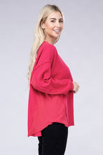 Load image into Gallery viewer, 8 Colors - Womens - Double Gauze Oversized 3/4 Button Henley Neck Top Ti Amo I love you
