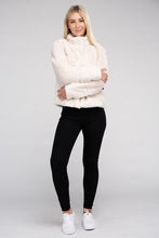 Load image into Gallery viewer, Fluffy Zip-Up Sweater Jacket
