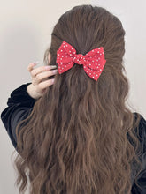 Load image into Gallery viewer, 2-Piece Polka Dot Bow Hair Clip
