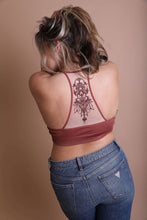 Load image into Gallery viewer, Plus Size Tattoo Mesh Racerback Bralette
