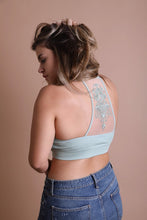 Load image into Gallery viewer, Plus Size Tattoo Mesh Racerback Bralette
