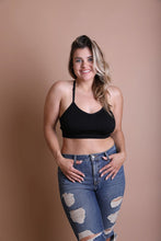 Load image into Gallery viewer, Plus Size Tattoo Mesh Racerback Bralette
