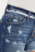 Load image into Gallery viewer, Kancan Distressed Button Fly Denim Shorts
