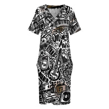 Load image into Gallery viewer, Ti Amo I love you - Exclusive Brand - Knee Length - Loose Pocket Dress - Size S-5XL
