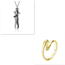 Load image into Gallery viewer, Love Hug Necklace Unisex Men Women Couple Jewelry Simple Temperament Clavicle Chain Gift
