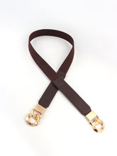 Load image into Gallery viewer, Zinc Alloy Buckle Elastic PU Belt
