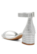 Load image into Gallery viewer, Twerky Rhinestones Embellished Block Sandals
