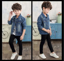 Load image into Gallery viewer, Toddler / Kids - Boys / Girls -  Ripped Denim Jacket
